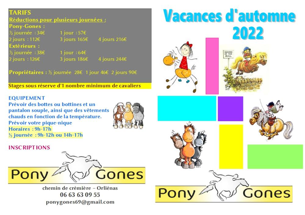 tarifs vacances d'automne